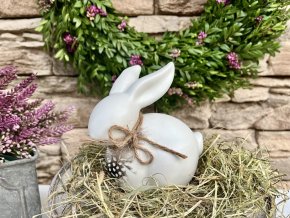 Velikonocni dekorace Zajicek bily