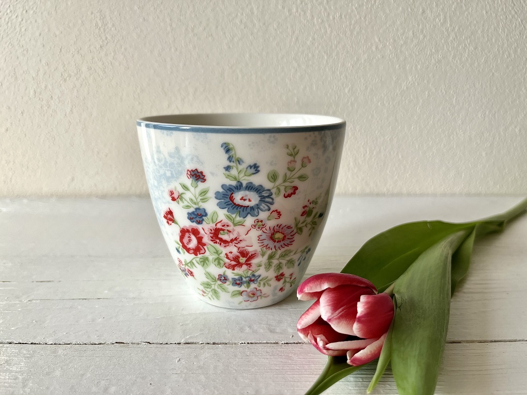 GreenGate Hrnek na latte Ailis white