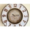 Přírodně krémové nástěnné hodiny Mandala 1