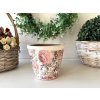 Keramický obal na květináč s růžemi Rosien 2
