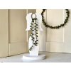 Bily dreveny andel 29 cm