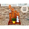 Dreveny plutek oboustranny teak I