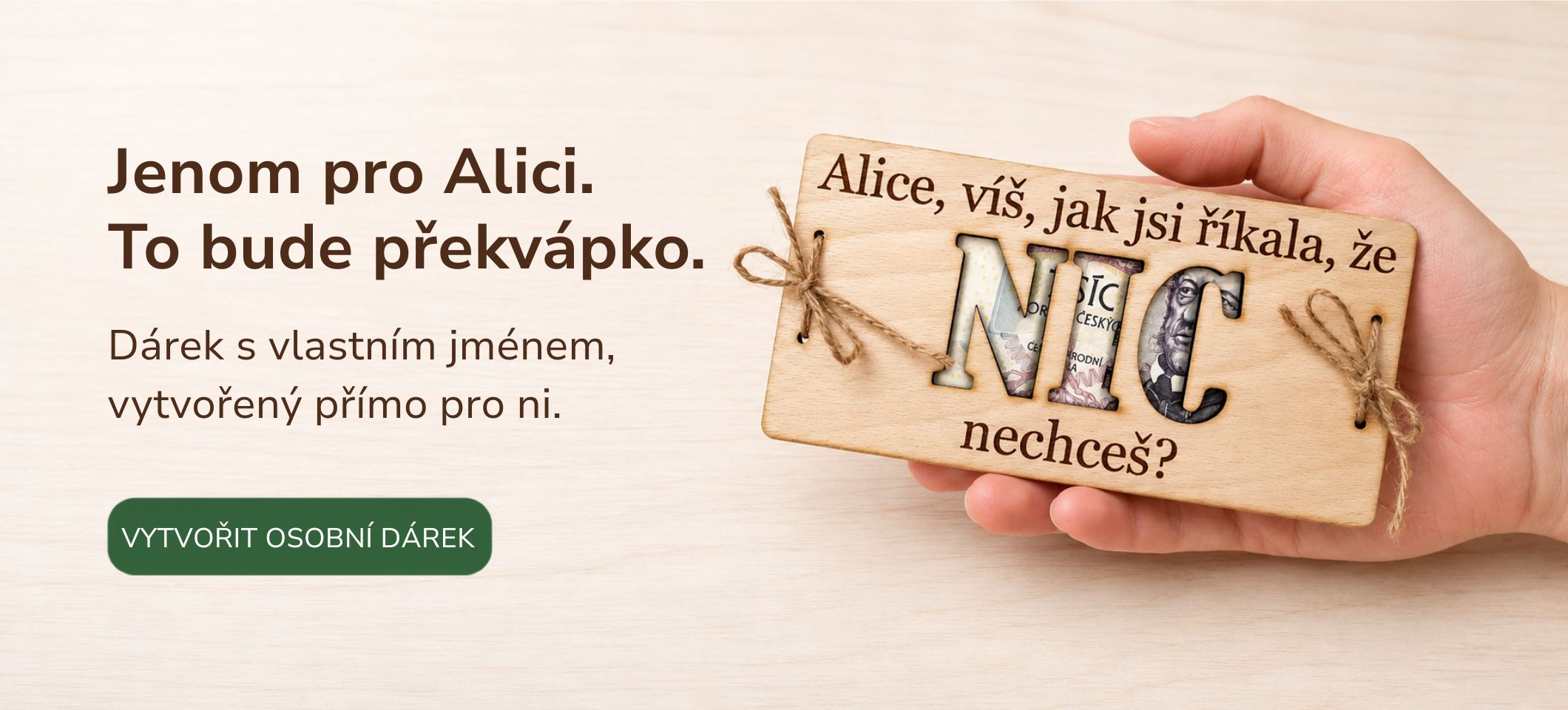 Dárky s vlastním jménem