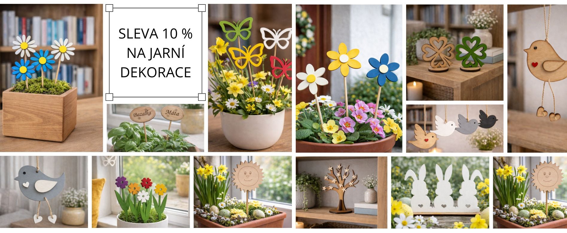 Jarní dekorace s 10% slevou