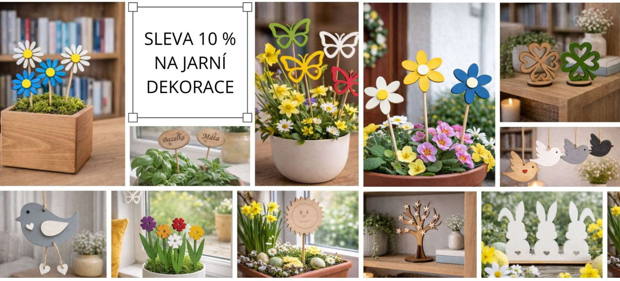 Jarní dekorace se slevou 10 %
