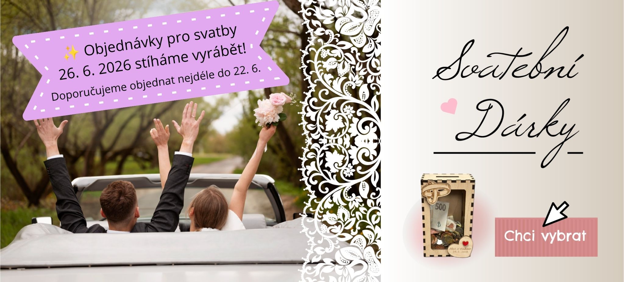Svatební dary do 26.6.