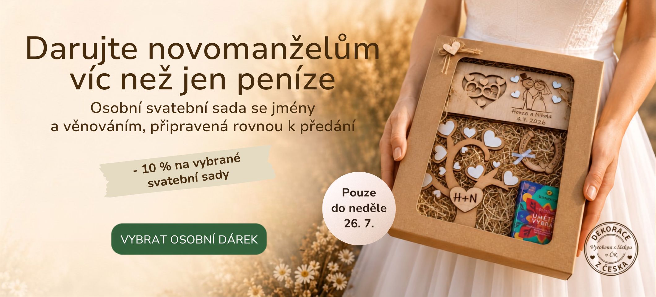 Svatební sady s 10% slevou
