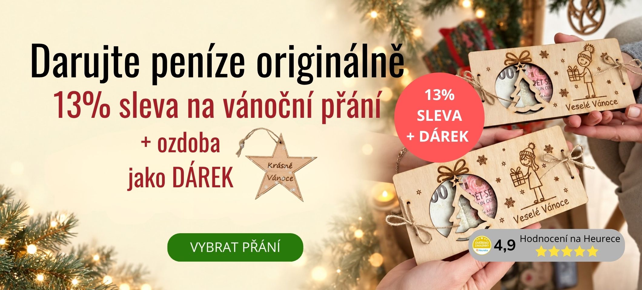 Vánoční přání 13% sleva
