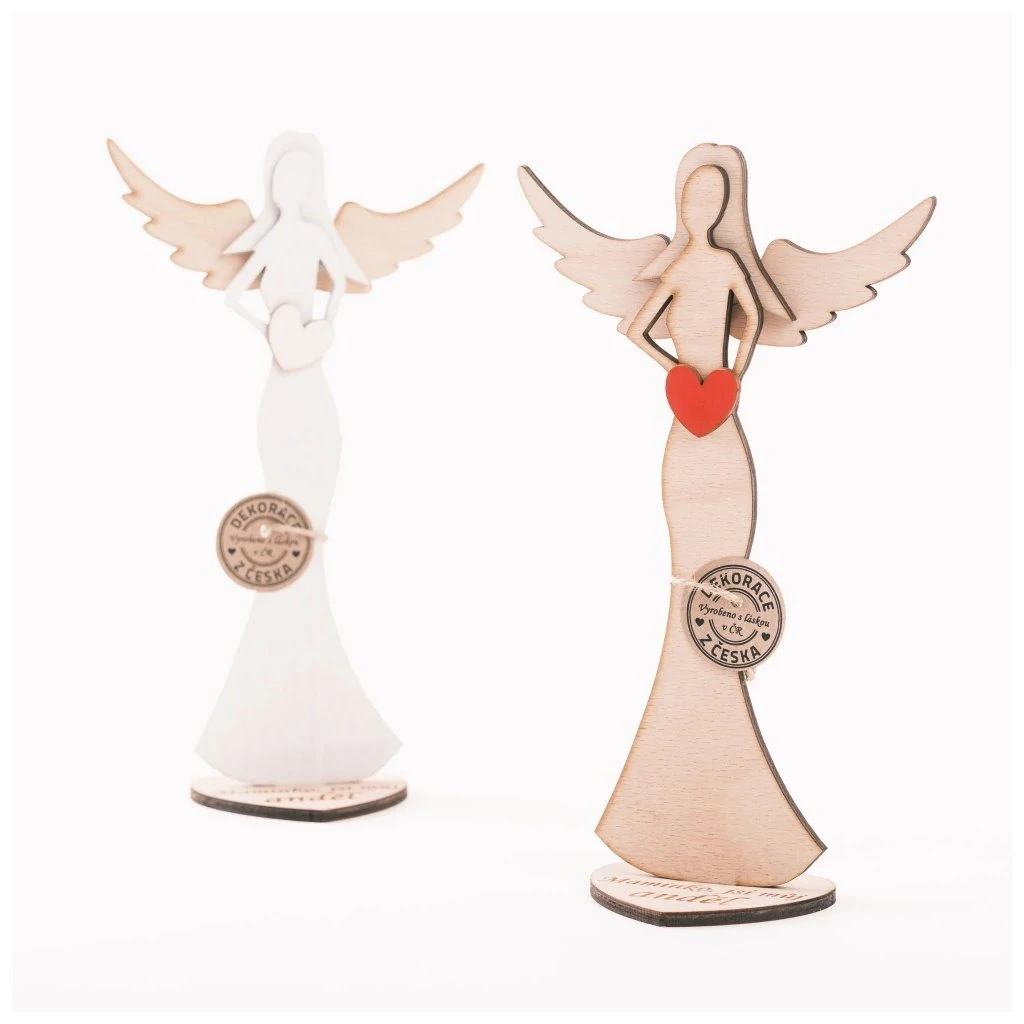 Dřevěný anděl pro maminku