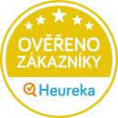 Heureka – zlatý certifikát Ověřeno zákazníky