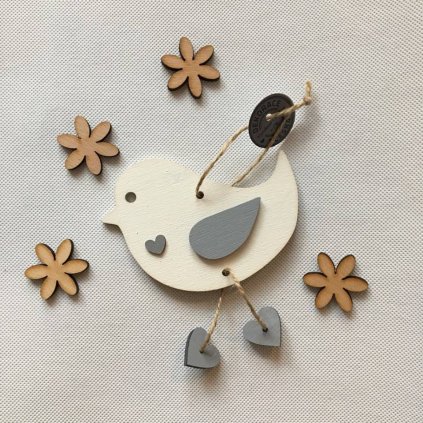 dřevěná dekorace - jarní výzdoba