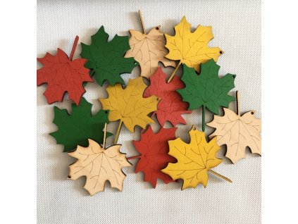 Set 12 ks listů 11 cm, 4 barvy