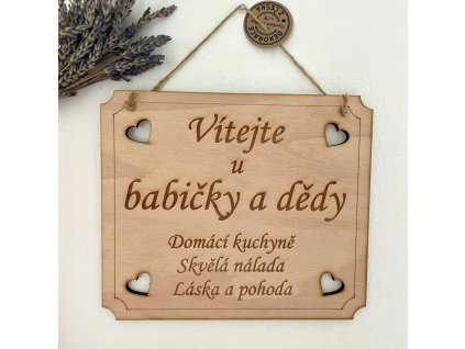 Cedulka U babičky a dědy