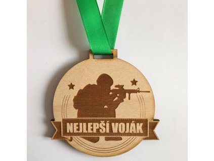 Dřevěná medaile Nejlepší voják