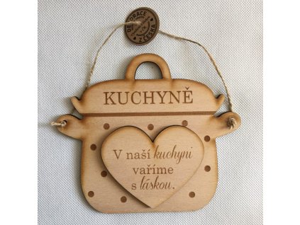 Cedulka hrnec KUCHYNĚ