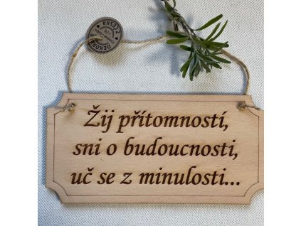 Cedulka Žij přítomností