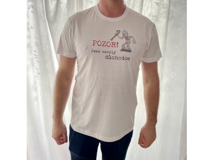 Tričko Jsem nevrlý důchodce