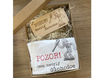 Vtipná dárková sada pro důchodce