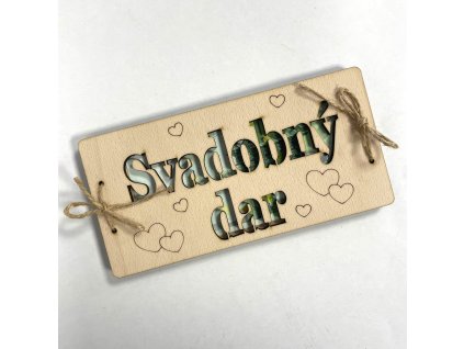 Dřevěné přání skládané slovenské (1)