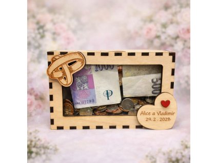 svatební pokladnička originální dárek k svatbě