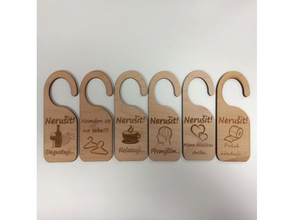 Visačka na dveře, 6 typů