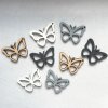Motýl 9 cm, sada 8 ks, více barevných variant  Dřevěný  motýl