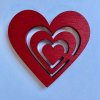 Srdce 8 cm s výřezy srdcí