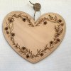 Srdce s motivem květin - 11 cm, 20 cm a 30 cm