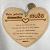 Dřevěné srdce pro muže
