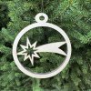 Dřevěná vánoční ozdoba výřez 8 cm (9)