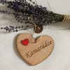 Dřevěné srdce s věnováním Kamarádce 12 cm