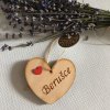 Dřevěné srdce s věnováním Berušce 7 cm
