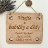 Cedulka U babičky a dědy