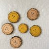 Set 50 ks sluníček, 4 cm (bez dírky)  Dřevěná malá kytička