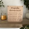 Cedulka Pravidla domácnosti