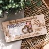 dřevěné přání na bankovky - sleva