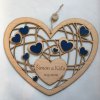 Dřevěné svatební srdce