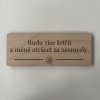 Motivační dřevěné cedulky ve stojánku (9 druhů)