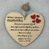 Dřevěné srdce Úžasná maminka 20 cm
