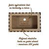 Dřevěná pokladnička s vlastním jménem
