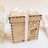 Dřevěný svatební box prázdný - originální dárek