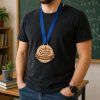 Dřevěná medail pro učitele originální dárek pro učitele