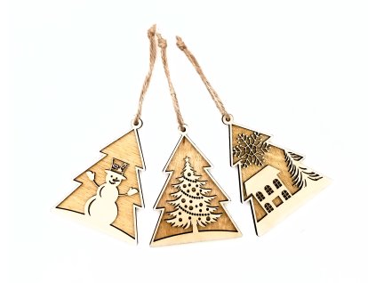 Sada vánočních ozdob 3ks