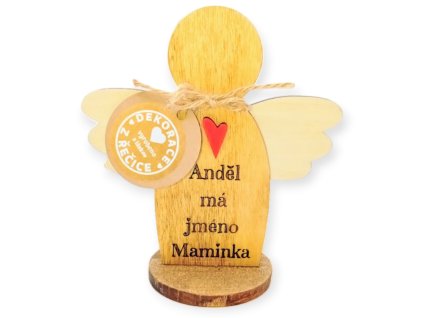 Dřevěný Anděl maminka