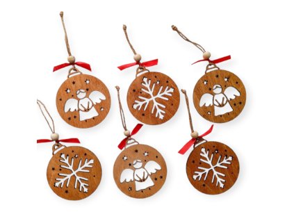 Sada vánočních ozdob 6ks