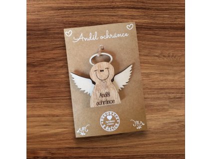 Dárková kartička s andělem ochráncem Kraft.