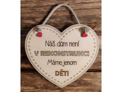 Dekorační závěsné srdce 15cm♥️