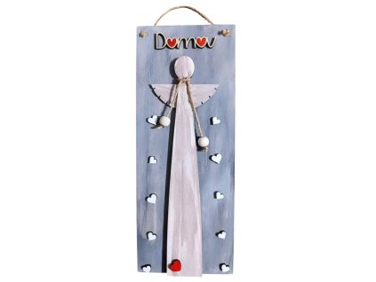 Andělská cedulka "Domov"30×10cm