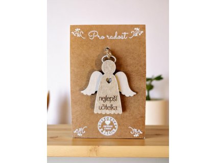 Anděl na Kraft kartičce pro nejlepší učitelku.