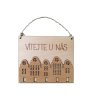 Cedulka domečky "VÍTEJTE U NÁS"
